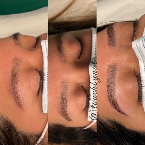 Brow Tint And Lamination Before And After, Brown Lamination Before And After, Full Brows Aesthetic, Soft Brow Lamination, Natural Brow Lamination And Tint, Laminated Eyebrows Before And After, Laminated Brows Before And After, Eyebrow Lamination Before And After, Eyebrow Tinting Before And After