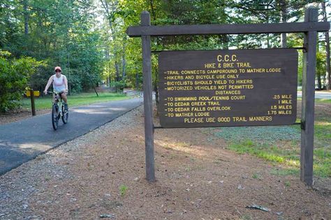 If you like to hike, camp, and enjoy beautiful mountain views, this state park is perfect for you! Discover all the best things to do at Petit Jean State Park! | Petit Jean State Park Arkansas | Arkansas State Parks | Arkansas hiking trails | Arkansas road trip | Things to do in Arkansas | Things To Do In Arkansas, Arkansas Road Trip, Petit Jean State Park, Arkansas State, Hiking Guide, Cedar Creek, Vacation Places, Bike Trails, Beautiful Mountains