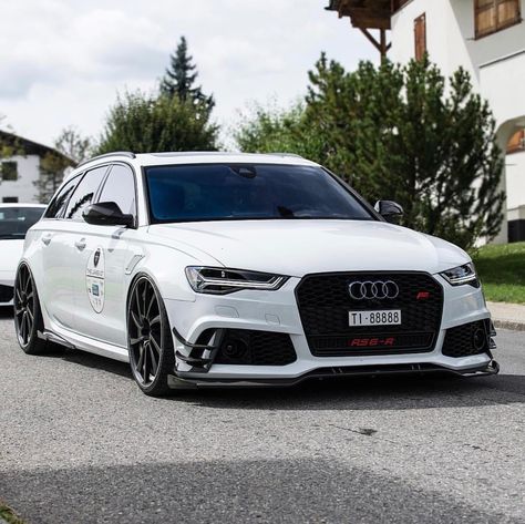 Audi RS6 painted in White w/ an ABT RS6R kit  Photo taken by: @srs_swissrichstreets on Instagram Allroad Audi, Audi A3 Sedan, Audi 200, Audi A4 Avant, Audi Rs6, Audi Sport, Audi Rs, Audi A8, Audi Cars