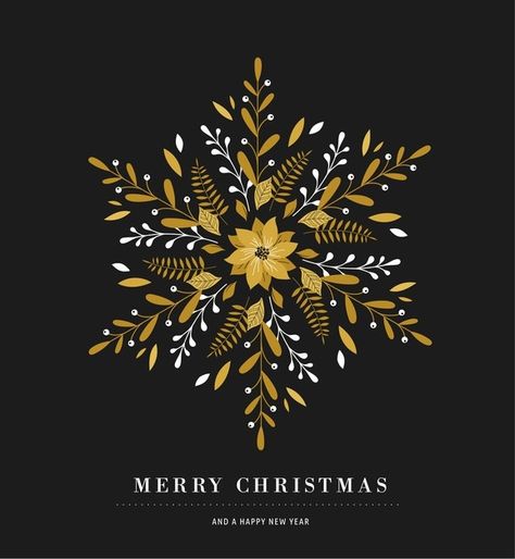 Elegant snowflake poster, winter icon, m... | Premium Vector #Freepik #vector #pattern #christmas #winter #merry-christmas Christmas Card Snowflake, Snowflakes Illustration, Holiday Card Design, Vector Illustration Art, Merry Christmas Greeting Card, Elegant Snowflake, Winter Icon, Illustration Noel, Merry Christmas Card Greetings