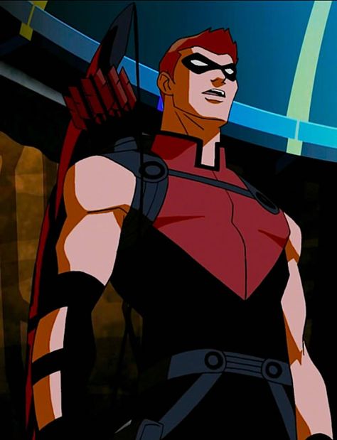 Red Arrow - "Young Justice" <---- When Roy was Red Arrow was cool and all, but Arsenal is where it's at. <3 Arsenal Roy Harper, Roy Harper Young Justice, Red Arrow Young Justice, Roy Harper Dc, Red Arrow Dc, Arsenal Dc, Arrow Roy Harper, Dc Cartoon, Arrow Family