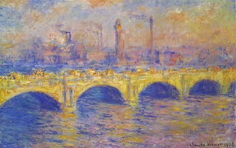 Claude Monet - Waterloo Bridge, Sunlight Effect Sunlight Effect, Waterloo Bridge, Pittsburgh Pennsylvania, Canvas Signs, Soft Duvet Covers, Water Lilies, Claude Monet, Museum Of Art, Art Museum