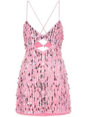 Beaded Garments, Edgy Glam, Mini Dres, Sequin Embellishment, Cross Neck, City Dress, Dolce E Gabbana, Summer Beach Wear, Mesh Design