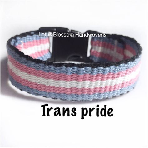 Transgender pride bracelet, trans pride, LGBTQ bracelet, Pride... ($22) ❤ liked on Polyvore featuring jewelry, bracelets, woven jewelry and braid jewelry Trans Flag Bracelet, Trans Accessories, Trans Jewelry, Trans Merch, Trans Bracelet, Trans Clothes, Lgbtq Bracelet, Jing Y Jang, Woven Jewelry