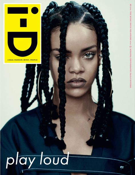 35 ways to wink! - i-D I-d Magazine Cover, Beyonce Braids, Rihanna Cover, Id Cover, Rihanna News, Id Magazine, Braided Top Knots, I D Magazine, Paolo Roversi