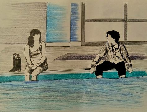 Five Feet Apart Fanart, Five Feet Apart, Dove Cameron Style, Acrylic Painting Inspiration, Art Sketches Pencil, Pinturas Disney, The Fault In Our Stars, Cute Love Pictures, Surf Art