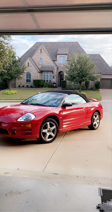 car Mitsubishi Spyder, Eclipse Mitsubishi, Mitsubishi Eclipse Spyder, Mitsubishi Eclipse, Car Ideas, Pretty Cars, Red Car, Dream Cars, Bmw Car