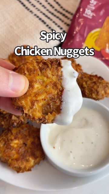 Ground Chicken Seasoning, Spicy Chicken Nuggets, Irick Wiggins, Lose 20 Lbs, Egg Wash, Ground Chicken, Air Fry, Chicken Nuggets, Spicy Chicken