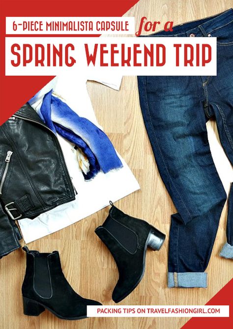 Planning a Spring Weekend Trip? Try this 6-Piece Travel Wardrobe Weekend Beach Trip Packing List, Weekend Trip Packing List, Beach Trip Packing List, Weekend Trip Packing, Weekend Beach Trip, Beach Trip Packing, Womens Packing List, Packing Capsule Wardrobe, Weekend Packing