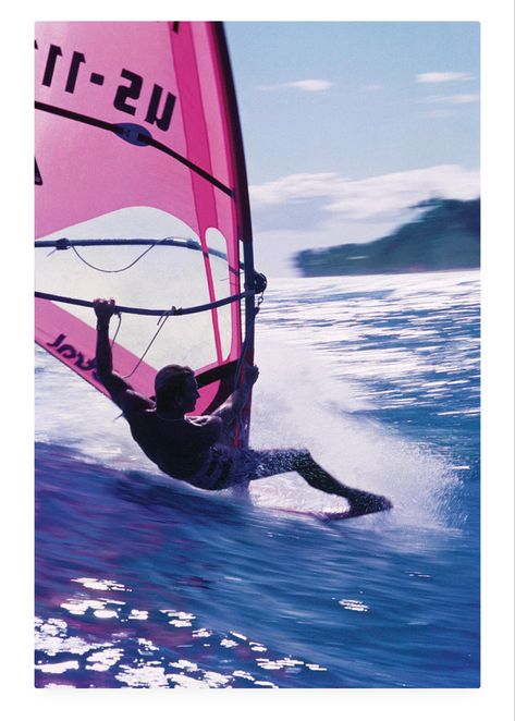 Windsurfing Aesthetic, Surf Posters, 80s Chic, Beach Culture, Surfing Aesthetic, Surf Poster, Dream Summer, Vaporwave Aesthetic, Vision Boards