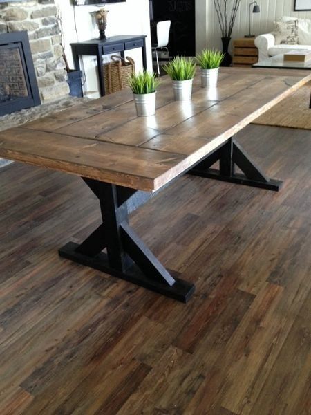 Double Pedestal Dining Tables - Ideas on Foter Double Pedestal Dining Table, Modern Farmhouse Table, Farmhouse Kitchen Tables, Room Remodel, Farmhouse Dining Table, Pedestal Dining Table, Farmhouse Dining Room, Farm Table, Decor Minimalist