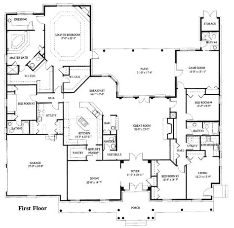 Spare bedroom with a kitchenette; butler's pantry pass through to dining room Inlaw Suite, Luxury House Plans, Design Hotel, Building Plans, Dream House Plans, In Law Suite, The Plan, House Layouts, Floor Plan Design