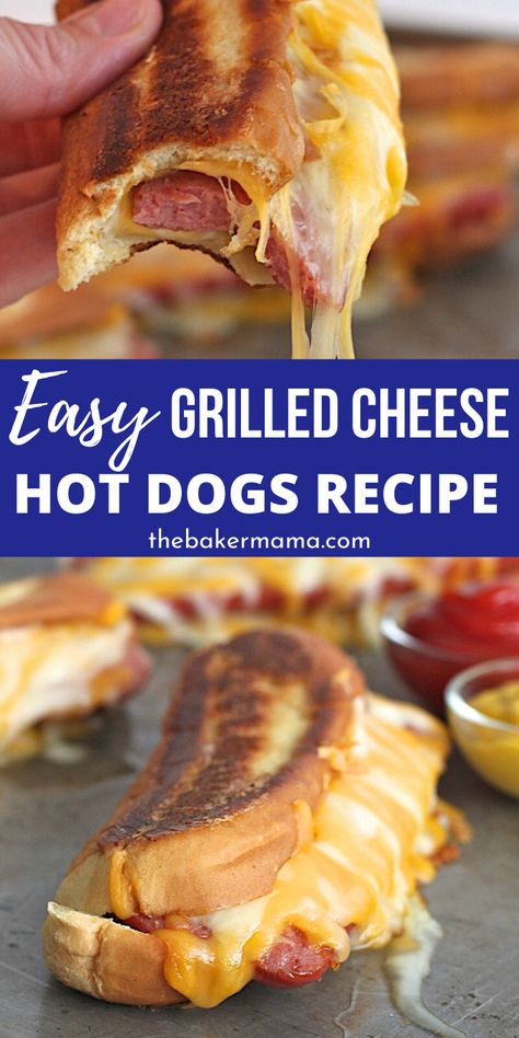 Easy Summer Time Dinners, Fun Hotdogs Ideas, Hot Dog Breakfast Ideas, Quick Fun Dinner Ideas, Hot Dog And Biscuit Recipes, Nacho Hot Dogs, Hot Dog With Cheese, Easy Easy Desserts, Easy Kid Friendly Summer Dinners