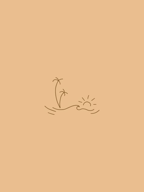 Surfer Background Aesthetic, Simple Surf Tattoo, Surfer Drawing Simple, Fine Line Sand Dollar Tattoo, Simple Tropical Tattoo, Wave And Sun Tattoo Simple, Wave Sketch Simple, Palmtrees Illustration, Summer Vibes Tattoo