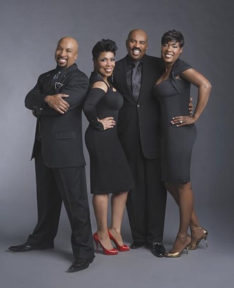 steve-harvey-morning-show-crew Live On Air, My Sons, Steve Harvey, Family Feud, Morning Show, Today Episode, Live Entertainment, Variety Show, Michelle Obama