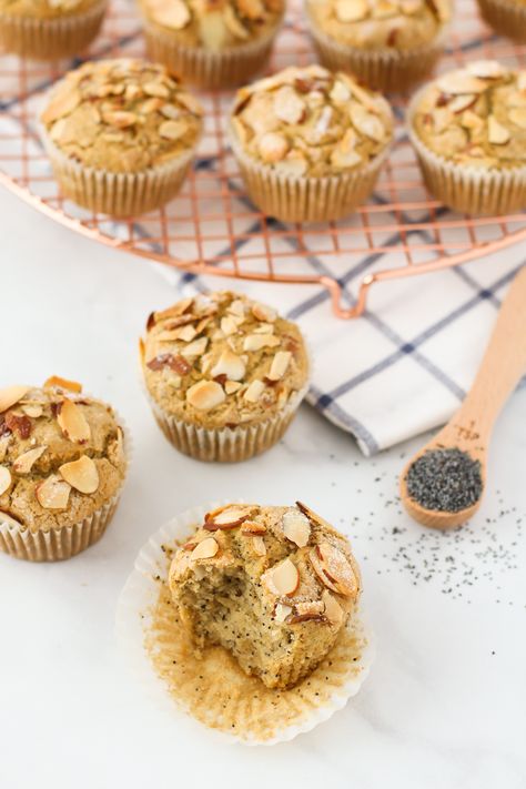 Costco Muffins, Almond Poppyseed, Poppyseed Muffin, Almond Poppyseed Muffins, Poppyseed Muffins, Almond Muffins, Vegan Scones, Coffee Cake Muffins, Healthy Freezer Meals