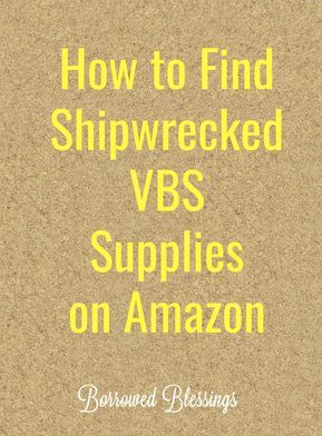 This post may contain affiliate links. I earn a small commission, but you don’t pay any extra. Thanks for helping support Borrowed Blessings! It could be said that I am both an Amazon junkie and a VBS-aholic. When these two interests combine, magic happens. Amazon is an incredible marketplace, if you make it work... Vbs Shipwrecked, Group Vbs, Shipwrecked Vbs, Imagination Station, Vbs Themes, Craft Station, Vbs Crafts, Backdrop Ideas, Vacation Bible School