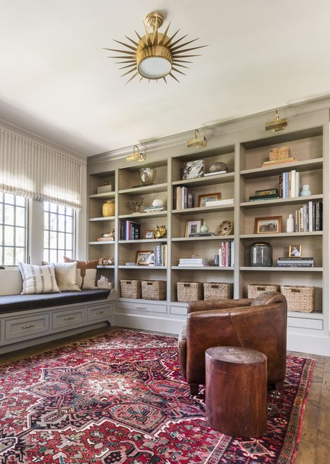 Benjamin Moore Sage Mountain Marie Flanigan Interiors, Marie Flanigan, Suzanne Kasler, Styling Shelves, Tudor Style Homes, Playroom Design, Country Interior, Vogue Living, Modern Country