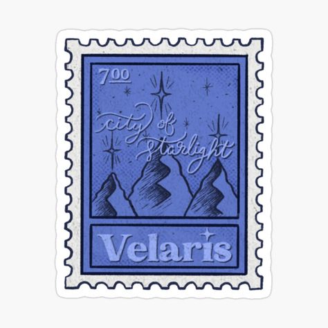 Get my art printed on awesome products. Support me at Redbubble #RBandME: https://www.redbubble.com/i/sticker/Velaris-City-of-Starlight-Stamp-by-elizabethianart/160871585.EJUG5?asc=u Velaris Sticker, Kobo Case, Clipboard Art, Velaris City Of Starlight, Stamp Stickers, City Of Starlight, Stamps Stickers, Kindle Stickers, Book Stickers