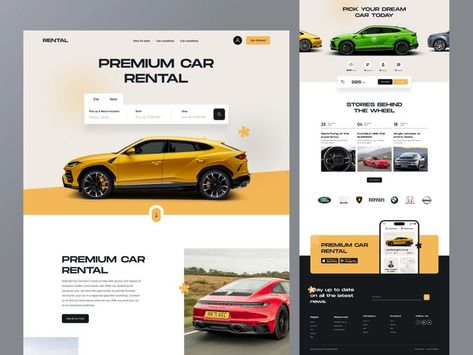 design, car, rent, booking, homepage, homepage, real estate, rental, car rent, rental app, app landing, landing page, app, mockup, website design, web design, website, ui design, uiux, car rent service, 2022 trend Rental Car Website, Car Rental Website, Car Rental App, Car App, Luxury Website, Car Ui, Booking Website, Luxury Car Rental, Luxury Vehicles