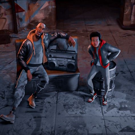 Into The Spider Verse Icon, Spiderverse Kingpin, Uncle Aaron, Spider Man Miles, Into The Spider Verse, Spiderman Spider, Spiderman Pictures, Gwen Stacy, Spider Gwen