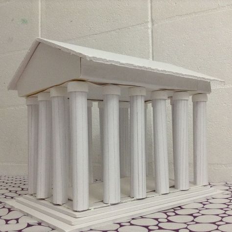 6th grade project parthenon Parthenon Craft, Ancient Greece Art Projects, Parthenon Architecture, Colosseum Model, Ancient Greece Crafts, Ancient Greece Projects, Ancient Greece For Kids, Italian Crafts, Ancient Greek Temple