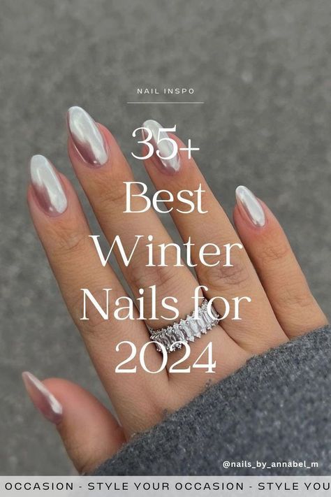 Winter Nail Trends, Winter Nail Design, Snowflake Nail Design, Winter Nail Ideas, Subtle Nail Art, Chic Manicure, Winter Manicure, Fall Manicure, Elegant Nail Designs