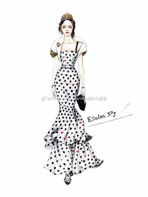 Dresses Illustration, Costume Sketches, Dotted Dress, Dots Fashion, Body Structure, Dress Illustration, Fashion Drawing Tutorial, Fashion Illustration Sketches Dresses, Dot Print Dress