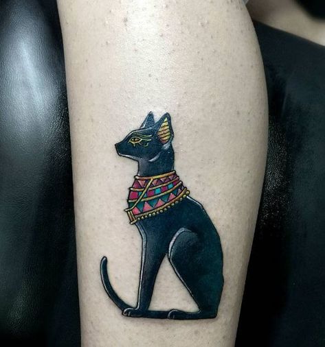 Cat Tattoos Egyptian Cat Tattoo, Bast Tattoo, Sphinx Tattoo, Cat Egyptian, Bastet Tattoo, Egyptian Cat Tattoos, Egyptian Cats, Black Cat Tattoos, Egypt Tattoo