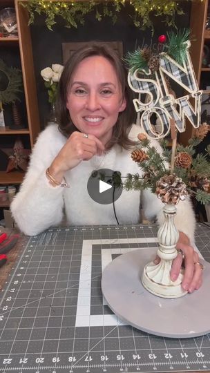 26K views · 1.2K comments | Upcycled Candlestick Holders | Let’s makeover some candlestick holders. This is an easy and versatile project. | By The Honeysuckle Haven | Facebook Upcycled Candlesticks, Candlestick Holders, Christmas Ideas, Christmas Crafts, Christmas