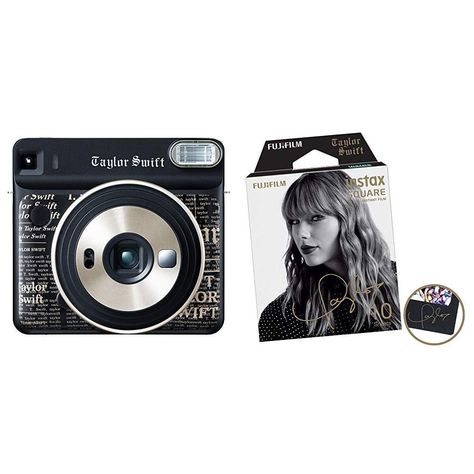 Instant Film Camera With Square Film Taylor Swift Edition Taylor Swift Wishlist, Taylor Swift Things To Buy, Taylor Swift Merch Aesthetic, Taylor Swift Gifts, Black Singlet, Taylor Merch, Instax Square, Taylor Swift Merchandise, Taylor Swift Merch