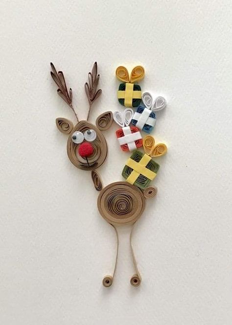 Christmas Paper Quilling Ideas, Christmas Quilling Cards, Christmas Quilling Ideas, Easy Paper Quilling Ideas, Quilled Christmas Cards, Quilled Christmas Ornaments, Diy Quilling Christmas, Free Quilling Patterns, Diy Quilling Crafts