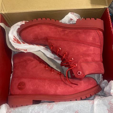 Brand New Red Timberland Boots Outfit, Red Timberland Boots, Red Timberlands, Red Boots Outfit, Timberland Chukka Boots, Timberland Chukka, Black Hiking Boots, Timberland Boots Outfit, Timberland Earthkeepers