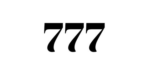 777 Tattoo Stencil, 777 Tattoo Lucky, Number 7 Aesthetic, 7 Number Logo, 777 Tattoo Design, 777 Angel Number Tattoo, 777 Angel Number, 777 Tattoo, Optical Illusion Tattoos