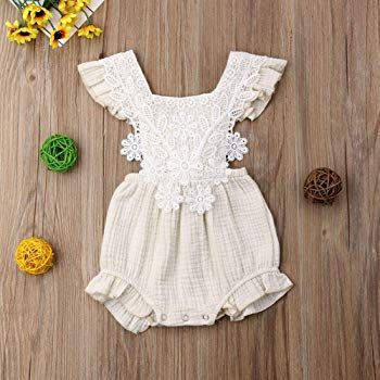 Flower Romper, Backless Romper, Vintage Romper, Baby Swag, Jumpsuit Elegant, Lace Vintage, Newborn Baby Girl, Romper Outfit