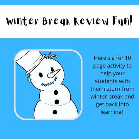 Welcome back to school after Winter Break! To help your students get back into the swing of things, this English language arts review packet is designed to review skills they have previously learned. The packet includes activities to review sentence structure, grammar, spelling, and writing. Each activity includes instructions and an answer key where needed. The activities are designed to be fun and interactive, so students will enjoy reviewing the material. . With this packet, you can help your Teachers Activities, Main Idea Graphic Organizer, Ell Students, Teacher Activities, Word Sorts, Sentence Structure, Welcome Back To School, Informational Writing, Teaching Style