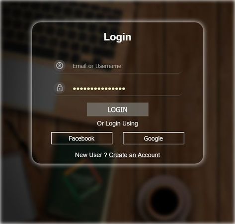 Responsive transparent Login Form HTML and CSS code Html Css Code, Css Code, Login Email, Front End Design, Html And Css, Login Form, Login Page, Index Page, Html Css