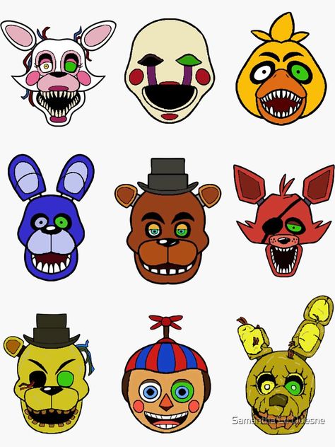 Fnaf Room Ideas, Five Nights At Freddy's Dibujos, Fnaf Birthday, Evil Teddy Bear, Septic Eye, Fnaf Crafts, Dibujos Toy Story, Halloween Wood Crafts, Eye Stickers