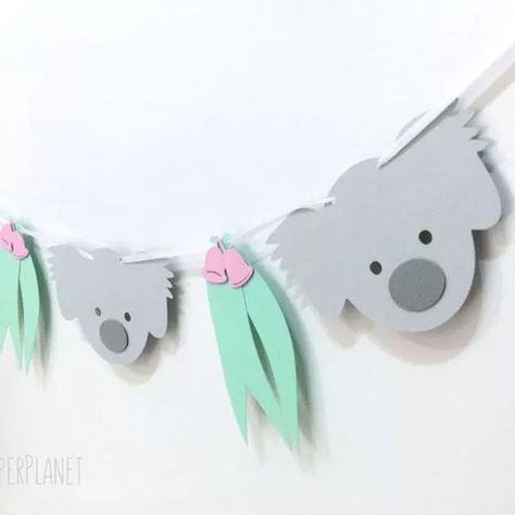 21 Cute Koala Themed Baby Shower Ideas (With Free Printable) koala themed baby shower banner baby shower printable bundle Koala Cookies, Koala Party, Koala Birthday, Koala Crochet, Elephant Garland, Themed Baby Shower Ideas, Gum Leaves, Chirstmas Decor, Aussie Christmas