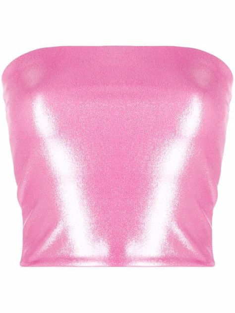 Bubblegum pink Gwen high-shine tube top from THE ANDAMANE featuring stretch-design, strapless, slip-on style and high-shine finish.Gender: WomenMaterial: SYNTHETIC->POLYESTER98 % SYNTHETIC->ELASTANE2 %Color: PinkMade in: ITProduct ID: GWENTJP077PINK*Import tax/duty will be calculated at checkout (If applicable) Hot Pink Outfit, Pink Tube Top, Cyberpunk Clothes, Lagoona Blue, Sparkle Top, Pink Sparkly, Dress Up Dolls, Tumblr Fashion, Strapless Tops