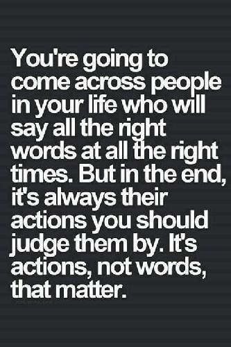 Action... inaction... reaction... or the lack thereof. So tired of being taken advantage of.