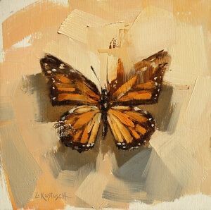 Lindsey Kustusch Lindsey Kustusch, Monarch Butterfly Art, Monarch Butterflies Art, Butterfly Artwork, Butterfly Art Painting, Contemporary Impressionism, Brown Painting, The Monarch, Butterfly Drawing