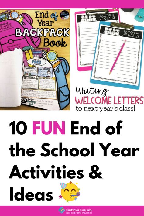 The end of the school year is near! Do you have your last day/week activities all planned out for your class?! If not, we're here to help. Whether you want to stick to schoolwork and reviewing or you want to plan something a little more exciting for your kids, you'll love these 10 fun and easy activities and ideas to end the school year with your class. School Activities Ideas, Last Week Of School Activities, Last Week Of School, Class Awards, Bingo Sheets, End Of Year Activities, Activities Ideas, Welcome Letters, Starting School