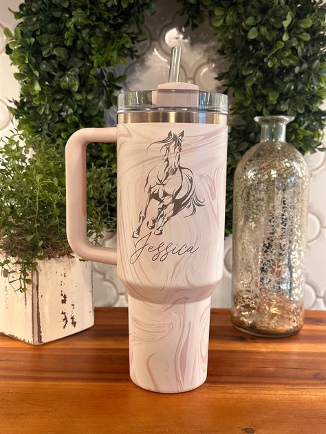 Hydration Aesthetic, Pig Showing, Country Birthday, Horse Things, Fashion Gal, Stanley Tumbler, Horse Names, Horse Aesthetic, Picture Engraving