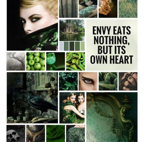 7 deadly sins Envy moodboard 7 Deadly Sins Envy, Seven Deadly Sins Party, Seven Deadly Sins Aesthetic, Deadly Sins Aesthetic, 7 Heavenly Virtues, Biblical Mythology, Sin Aesthetic, Deadly Seven Sins, Sins Aesthetic