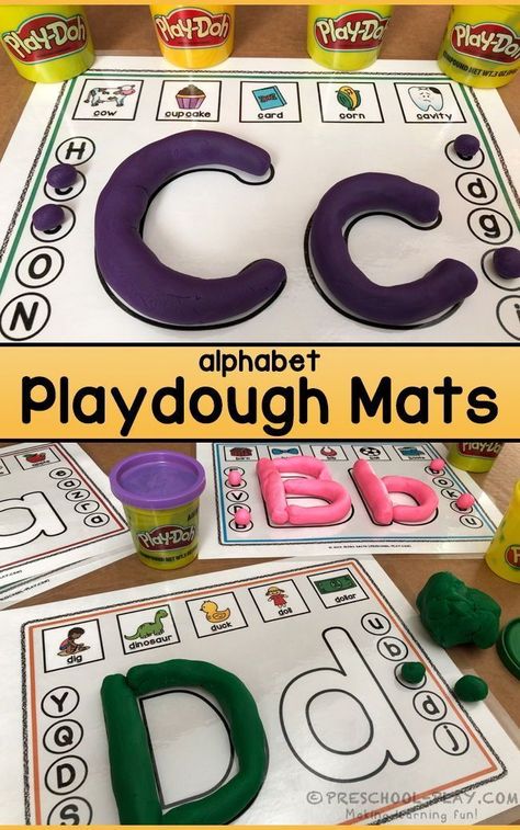 Preschool Activities Playdough, Writing Centers Preschool, Pre K Phonics Activities, Pre K Literacy Centers, Pre K 4 Activities, Prek Alphabet Activities, Pre K Letter Recognition Activities, Pre K Alphabet Activities, Pre K Literacy Activities