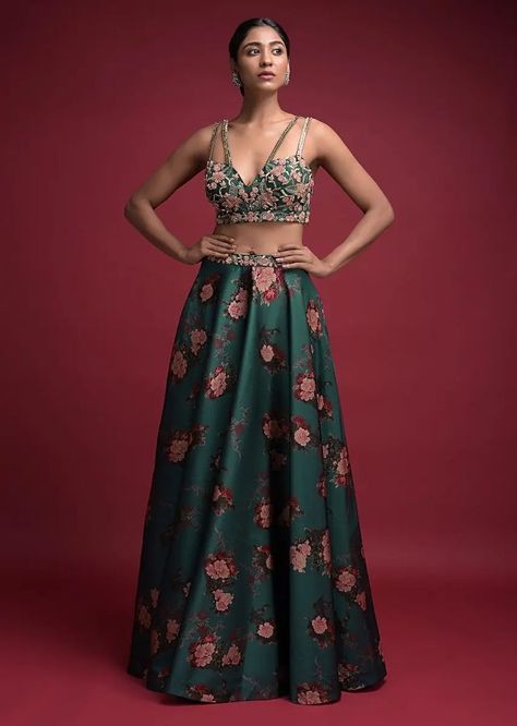 bridal lehenga,bridal lehenga collection,red bridal lehenga,bridal lehenga shopping,latest bridal lehenga designs,bridal lehenga designs,bridal,bridal lehenga design,bridal lehenga in chandni chowk,lehenga,pink bridal lehenga,wedding lehenga,chandni chowk lehenga market,bridal lehenga designs 2021,lehenga with price,sabyasachi bridal lehenga chandni chowk,chandni chowk lehenga shopping,designer lehenga chandni chowk,designer lehenga Emerald Green Lehenga, Sunny Dress, Mehendi Outfit, Lehenga Crop Top, Strap Blouse, Wedding Outfits For Women, Embellished Crop Top, Indian Wedding Fashion, Kalki Fashion