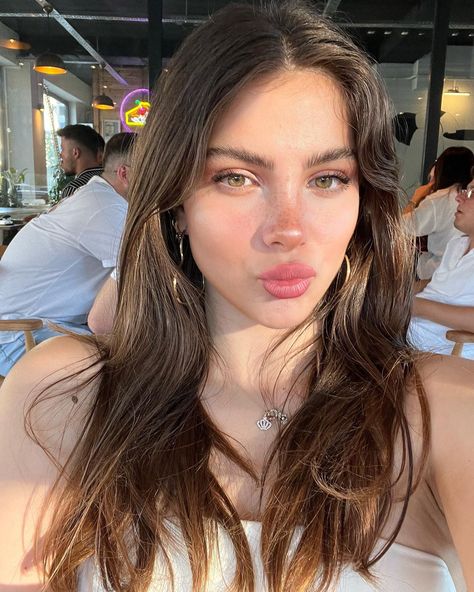 😝 | Instagram Face Proportions, Face Jewellery, Fresh Skin, Olympic Champion, Brunette Girl, July 4, Character Aesthetic, العناية بالشعر, Beauty Photography