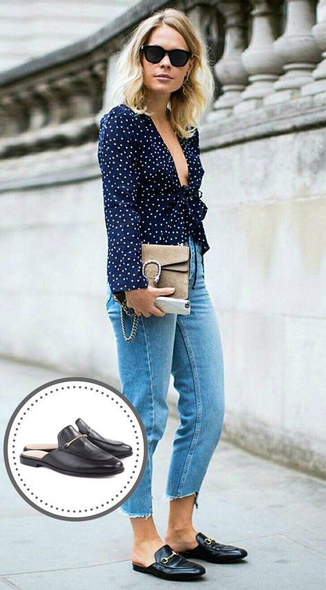 8c00dee24c9878fea090ed070b44f1ab Black Mules Outfit Summer, Mules Outfit Summer, Black Mules Outfit, Mules Shoes Outfit, Mule Shoes Outfit, Mules Outfit, Look Office, Black Mules, Mule Shoes