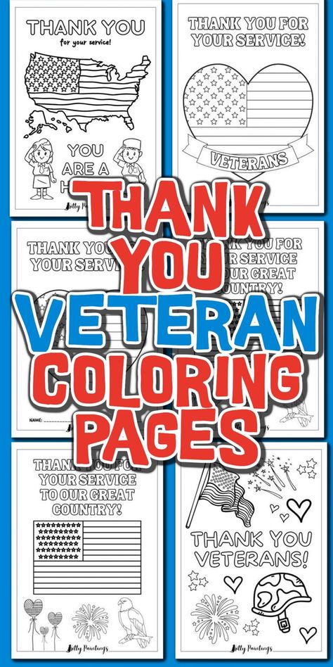 thank you veteran coloring pages - printed versions of 6 veteran coloring pages on red white and blue - Kids Activities Blog Veterans Day Activities For Kids Free Printable, Veterans Day Coloring Pages Free, Free Veterans Day Printables For Kids, Veterans Appreciation, Veterans Day Coloring Page, Free Veterans Day, Memorial Day Activities, Veterans Day Thank You, Veterans Day Activities